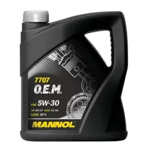 Image of MANNOL Engine oil VW,AUDI,MERCEDES-BENZ MN7707-4 Motor oil,Oil