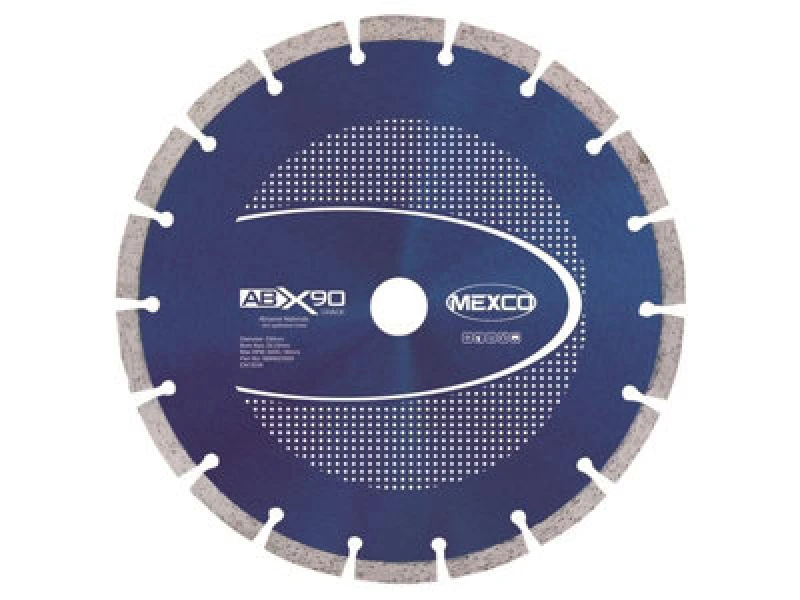 Image of Mexco Abx9023022 Abrasive Materials X90 Grade Diamond Blade 230 X 22mm Mexabx90230