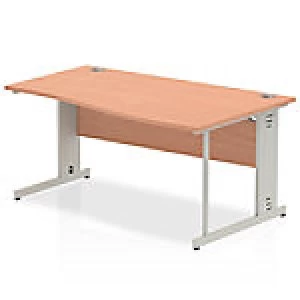 Image of Impulse Cable Managed 1600 Right Hand Wave Desk Beech