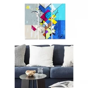 Image of MDF464777969 Multicolor Decorative MDF Painting (3 Pieces)