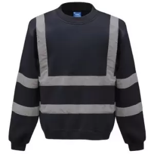 Image of Yoko Unisex Adult Hi-Vis Sweatshirt (L) (Navy) - Navy