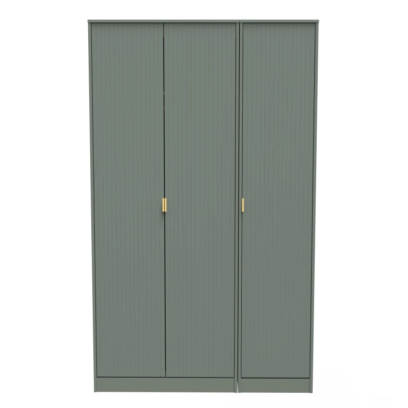Image of Ready Assembled 2 U Denver 3 Door Robe (Ready Assembled) in Pale Green Size: Large Pale Green Unisex Large