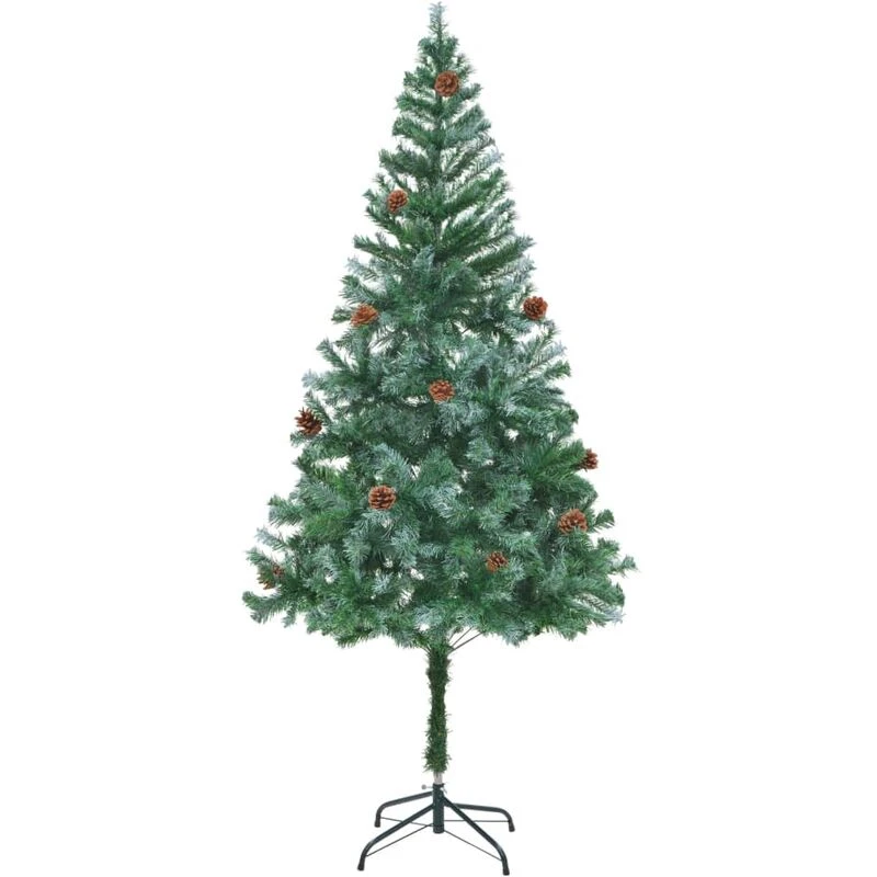 Image of vidaXL Artificial Christmas Tree with Pinecones 180cm Holiday Xmas Decoration