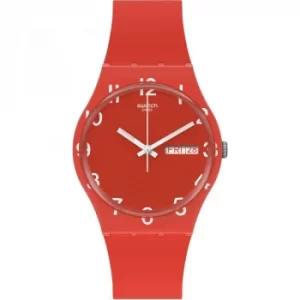 Image of Unisex Swatch Over Red Watch