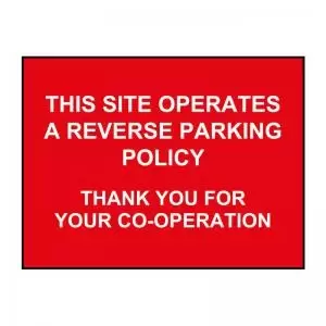 Image of This site operates a reverse parking policy - ACPC 400 x 300mm