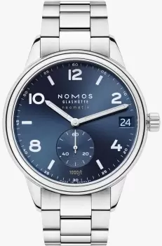 Image of Nomos Glashutte Watch Club Sport Neomatik 42 Date Blue