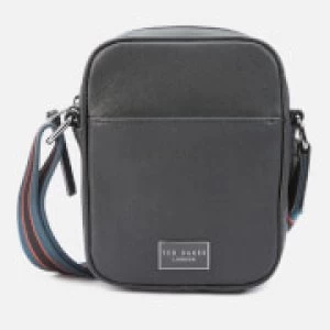 Image of Ted Baker Mens Porthos Mini Flight Cross Body Bag - Black