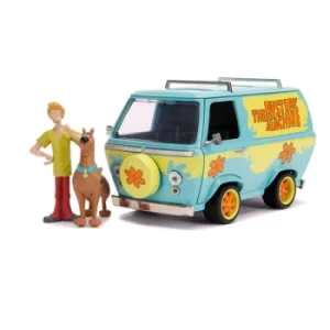 Image of Scooby Doo Hollywood Rides Diecast Model 1/24 Mystery Van with Figures