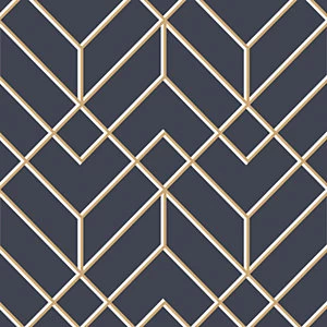 Image of Graham & Brown Superfresco Easy Losanges Filaires Wallpaper