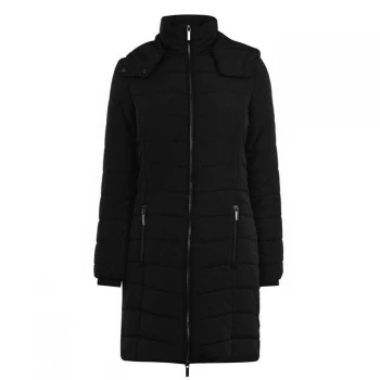 Image of Armani Exchange Sustainable Longline Padded Coat Blue Size XS Women