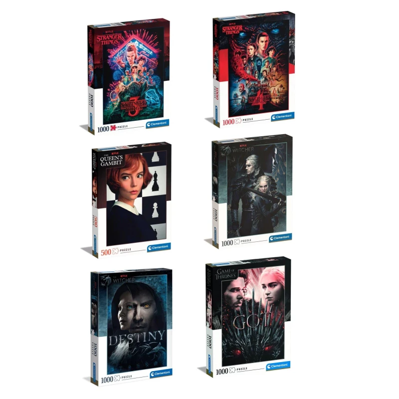 Image of Clementoni JIG CLEMENTONI PUZZLE 1000PC TV SERIES AST - None None One Size