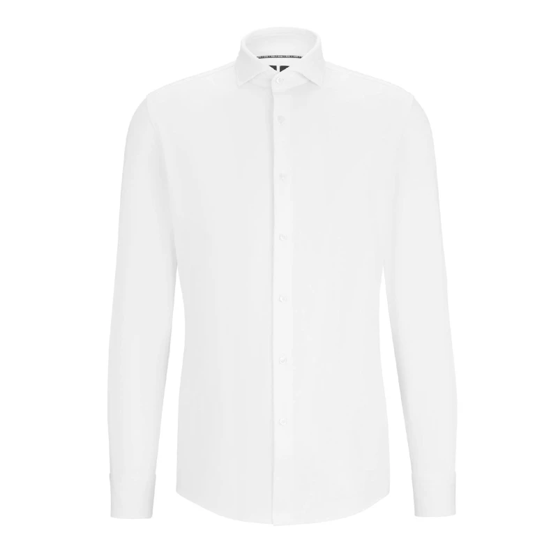 Image of Boss P-Hank-Spread-C1-222 Slim Fit Shirt White male 15
