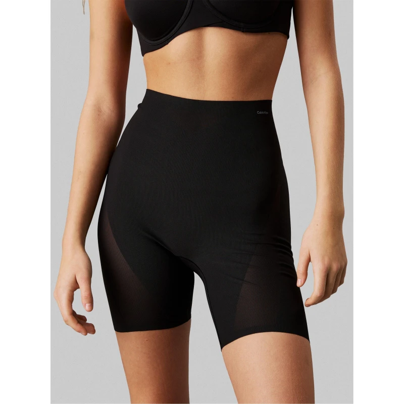 Image of Calvin Klein Womens Sculpt Firm Seamless High-waisted Control Shorts Black female 10 (S)