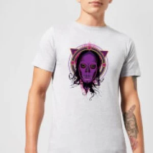 Image of Harry Potter Death Mask 2 Neon Mens T-Shirt - Grey - S