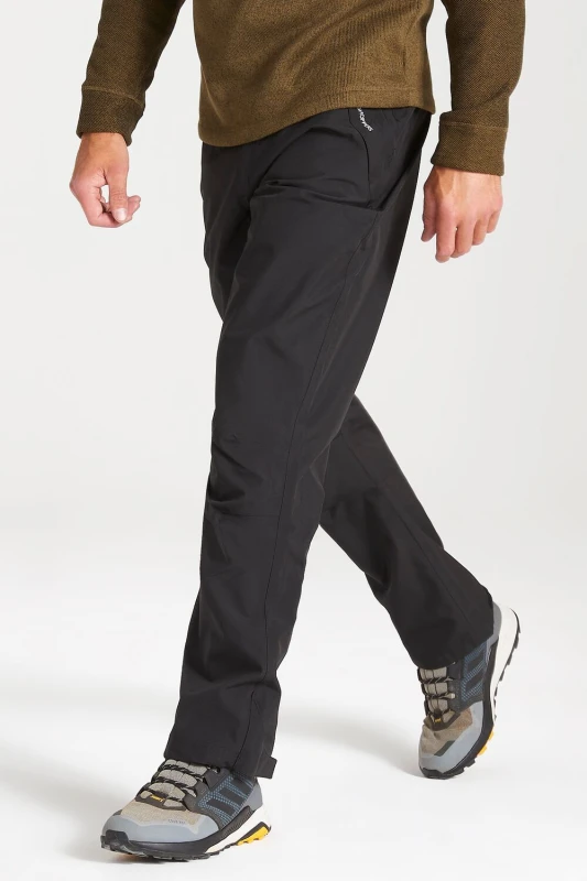 Image of Craghoppers Craghoppers Men AquaDry 'Stefan II' Waterproof Trouser in Black Size: 36R Black 36R Male 5054904716807