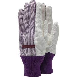 Image of Town and Country Polka Dot Cotton Grip Ladies Gloves One Size