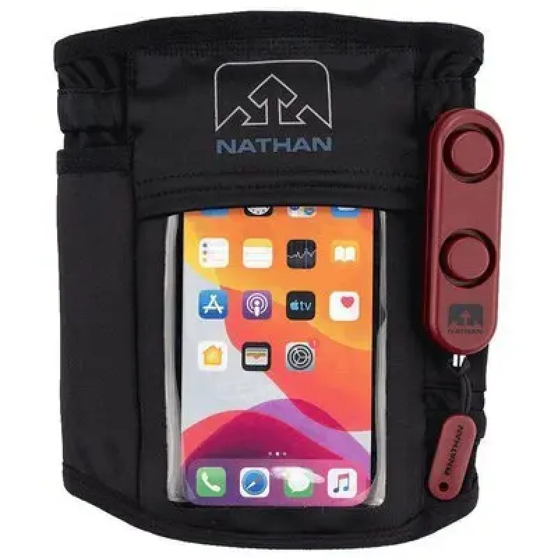 Image of Phone armband Nathan SaferRun avec alarme personelle Noir Unisex S/M