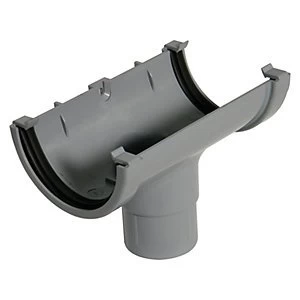 Image of FloPlast ROM1G Miniflo Running Outlet - Grey