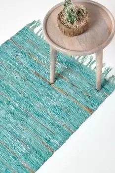 Image of Leather Glitter Rug