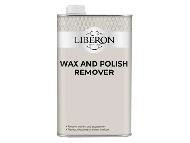 Image of Liberon 1 Litre Wax And Polish Remover For Wood Furniture - Effective Cleaning Solution