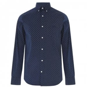 Image of Gant Gant Long Sleeve AOP Shirt - Blue 423