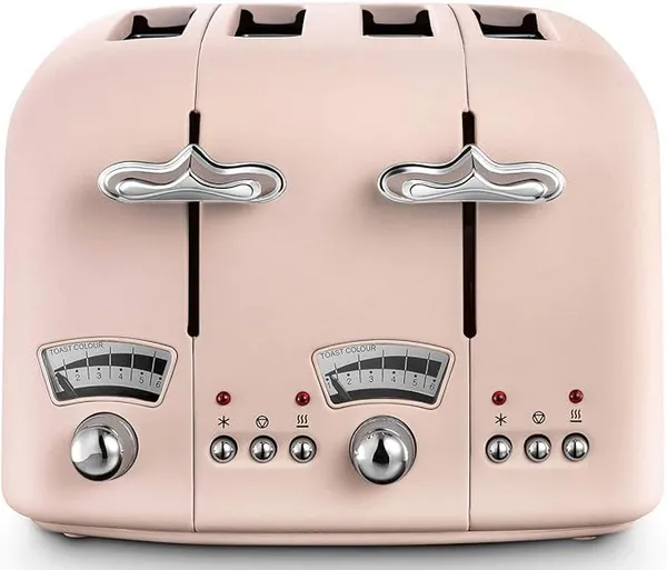 Image of DeLonghi Argento Flora CT04.PK 4 Slice Toaster