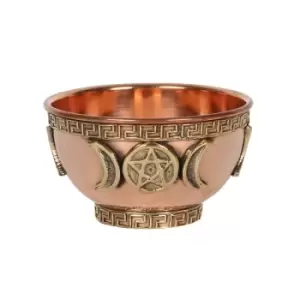 Image of Triple Moon Brass Offering Bowl