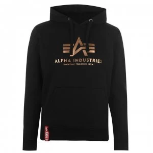 Image of Alpha Industries Basic Hoodie - Black Gold