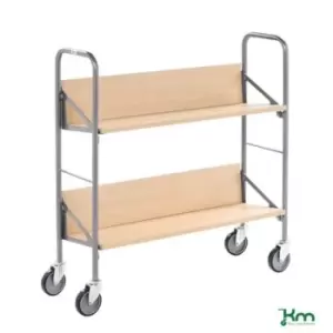 Image of Slingsby Archive/Book Trolley With Beech Shelves. L x W x H 900 x 300 x 920MM