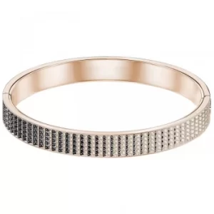 Image of Ladies Swarovski Rose Gold Plated Luxury Bangle