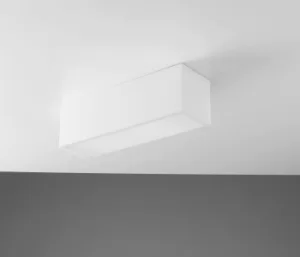 Image of Living Paintable Plaster Surface Mounted Ceiling Light, White, E14