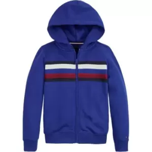 Image of Tommy Hilfiger Global Stripe Ziptrough - Blue