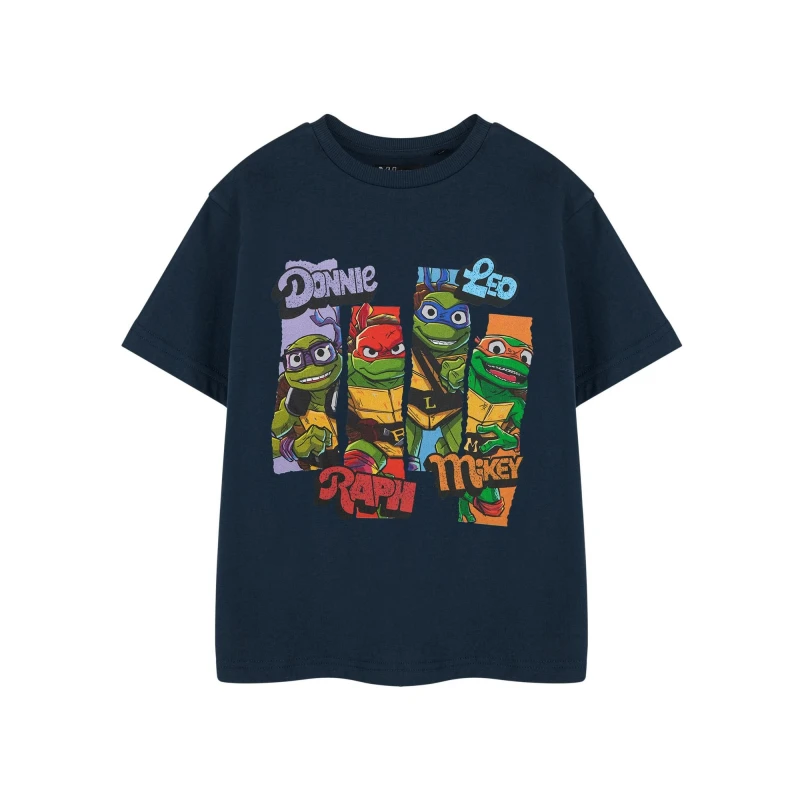 Image of Teenage Mutant Ninja Turtles Short Sleeved T-Shirt Blue male