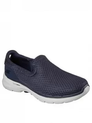 Image of Skechers Go Walk 6 Athletic Mesh Slip On Shoe, Navy, Size 9, Men