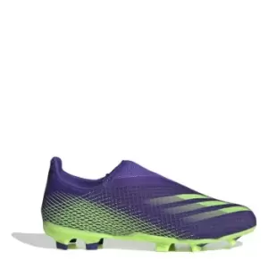 Image of adidas X .3 Laceless Junior FG Football Boots - Purple