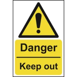 Image of Danger Keep Out Sign - SAV (400 x 600mm)