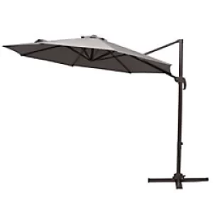 Image of Outsunny Sun Umbrella 840-126GY Aluminum, Steel, Polyester Grey