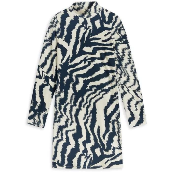 Image of Ted Baker Eara Jersey Printed Mini Dress - NATURAL