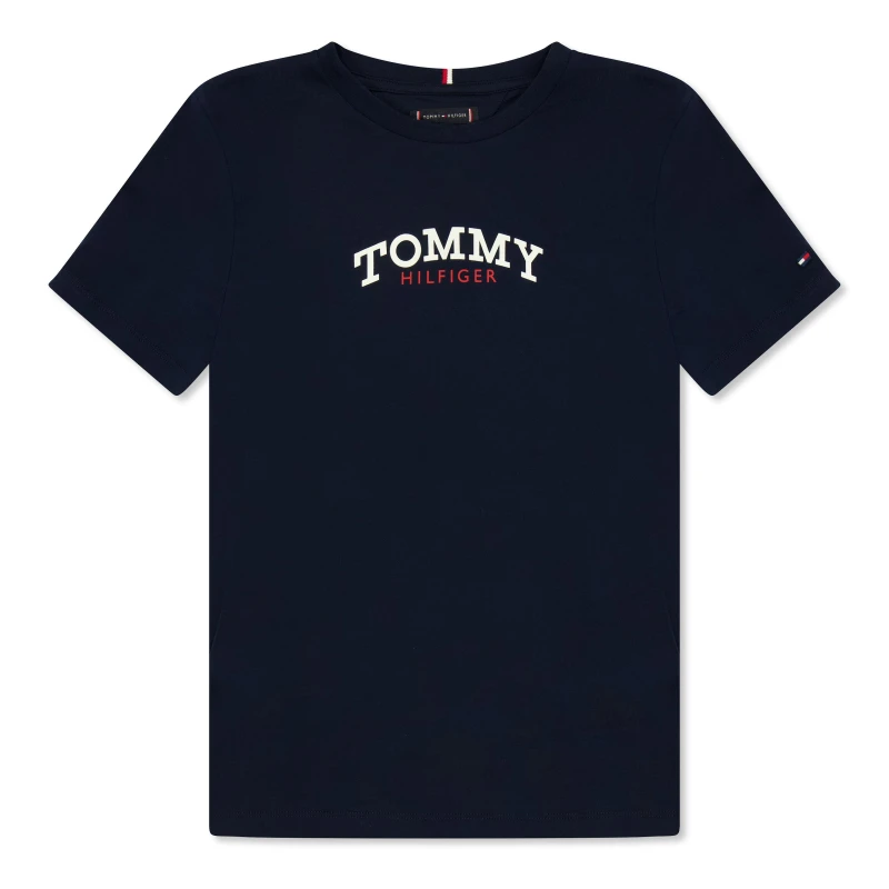 Image of Tommy Hilfiger Kids Mono T-Shirt Night Navy C1G male 14Y