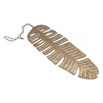 Image of Metal Decorative Leaf Hanger By Heaven Sends