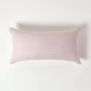 Image of Dusky Pink Violet Continental Egyptian Cotton Pillowcase 330 Thread Count, 40 x 80cm - Dusky Pink Violet - Dusky Pink Violet - Homescapes