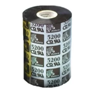Image of Zebra 03200BK10245 Original Wax/Resin Printer Ribbon 3200 (102mm x 450m)