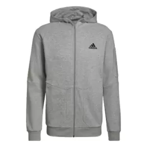 Image of adidas Essentials4Gameday Full-Zip Hoodie Mens - Grey
