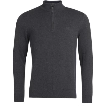 Image of Barbour Avoch Half Zip Sweatshirt - Black BK31