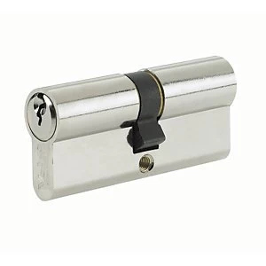 Image of Yale P-ED4545SNP Euro Profile Cylinder Lock - Nickel 45 x 10 x 45mm