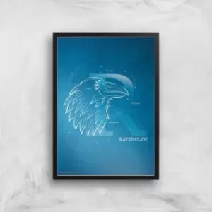 Image of Harry Potter Ravenclaw Giclee Art Print - A3 - Black Frame