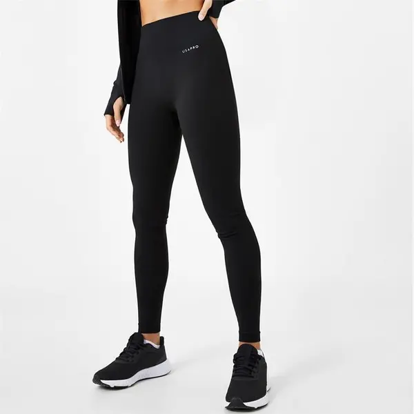 Image of USA Pro Core High Rise Seamless Leggings - Black 6