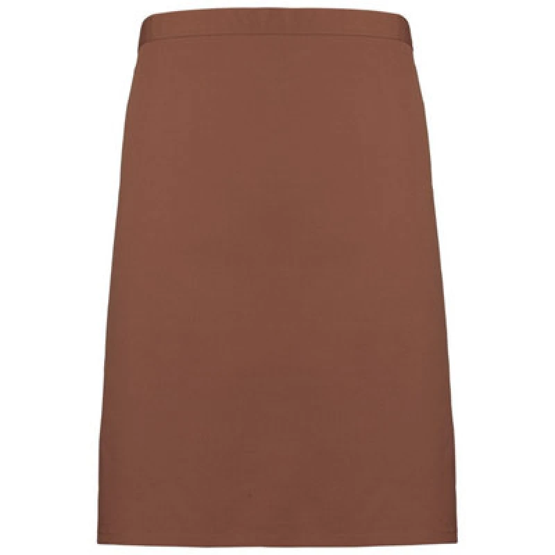 Image of Premier Premier Colours Mid Length Apron in Dark Brown Dark Brown One Size Unisex 5063470681457