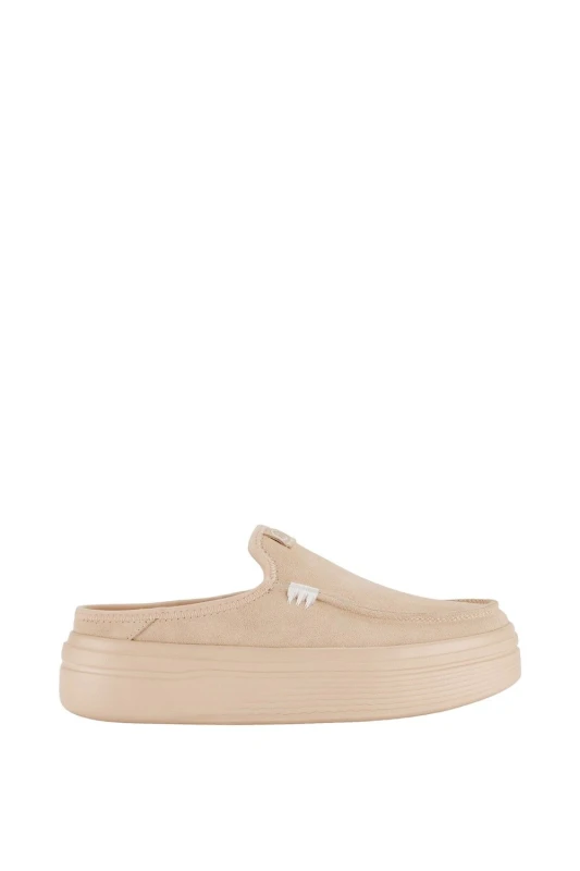 Image of HEYDUDE Womens 'Austin Lift Classic' Mule Summer in Pale Orange Size: 4 Pale Orange Female 4