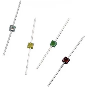 Image of LED wired Green Convex 1.9mm 0.6 mcd 90